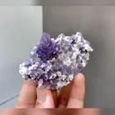 Natural Purple Octahedral Fluorite comes from Neimenggu,China 90*40*35MM - image 3