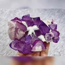 Natural Purple Octahedral Fluorite comes from Zhejiang,China 100*75*30MM - image 2