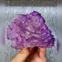 Natural Purple Octahedral Fluorite comes from Zhejiang,China 105*80*40MM - image 1