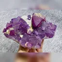 Natural Purple Octahedral Fluorite comes from Zhejiang,China 120*85*35MM - image 1