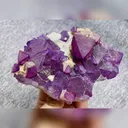 Natural Purple Octahedral Fluorite comes from Zhejiang,China 120*85*35MM - image 5