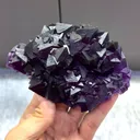 Natural Purple Octahedral Fluorite comes from Zhejiang,China 125*80*35MM - image 4