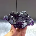 Natural Purple Octahedral Fluorite comes from Zhejiang,China 125*80*35MM - image 2