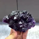 Natural Purple Octahedral Fluorite comes from Zhejiang,China 125*80*35MM - image 1