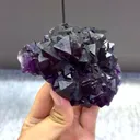 Natural Purple Octahedral Fluorite comes from Zhejiang,China 125*80*35MM - image 3