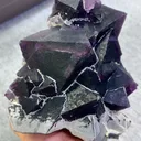 Natural Purple Octahedral Fluorite comes from Zhejiang,China 160*140*80MM - image 2