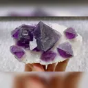 Natural Purple Octahedral Fluorite comes from Zhejiang,China 5*60*40MM - image 3