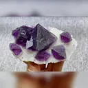 Natural Purple Octahedral Fluorite comes from Zhejiang,China 5*60*40MM - image 1