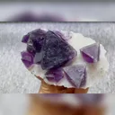 Natural Purple Octahedral Fluorite comes from Zhejiang,China 5*60*40MM - image 2