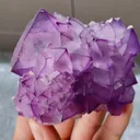 Natural Purple Octahedral Fluorite comes from Zhejiang,China 70*65*35MM - image 3