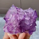 Natural Purple Octahedral Fluorite comes from Zhejiang,China 70*65*35MM - image 4