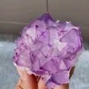 Natural Purple Octahedral Fluorite comes from Zhejiang,China 70*65*35MM - image 2