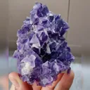Natural Purple Octahedral Fluorite comes from Zhejiang,China 70*80*60MM - image 1