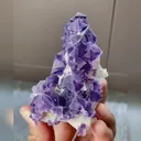 Natural Purple Octahedral Fluorite comes from Zhejiang,China 70*80*60MM - image 3