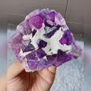 Natural Purple Octahedral Fluorite comes from Zhejiang,China 85*85*30MM - image 3