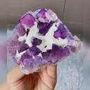 Natural Purple Octahedral Fluorite comes from Zhejiang,China 85*85*30MM - image 2
