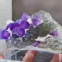 Natural Purple Octahedral Fluorite comes from Zhejiang,China 90*40*50MM - image 3