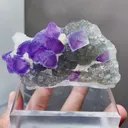 Natural Purple Octahedral Fluorite comes from Zhejiang,China 90*40*50MM - image 6