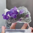 Natural Purple Octahedral Fluorite comes from Zhejiang,China 90*40*50MM - image 2