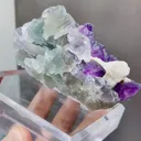 Natural Purple Octahedral Fluorite comes from Zhejiang,China 90*40*50MM - image 5