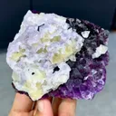 Natural Purple Octahedral Fluorite comes from Zhejiang,China 95*80*45MM - image 1