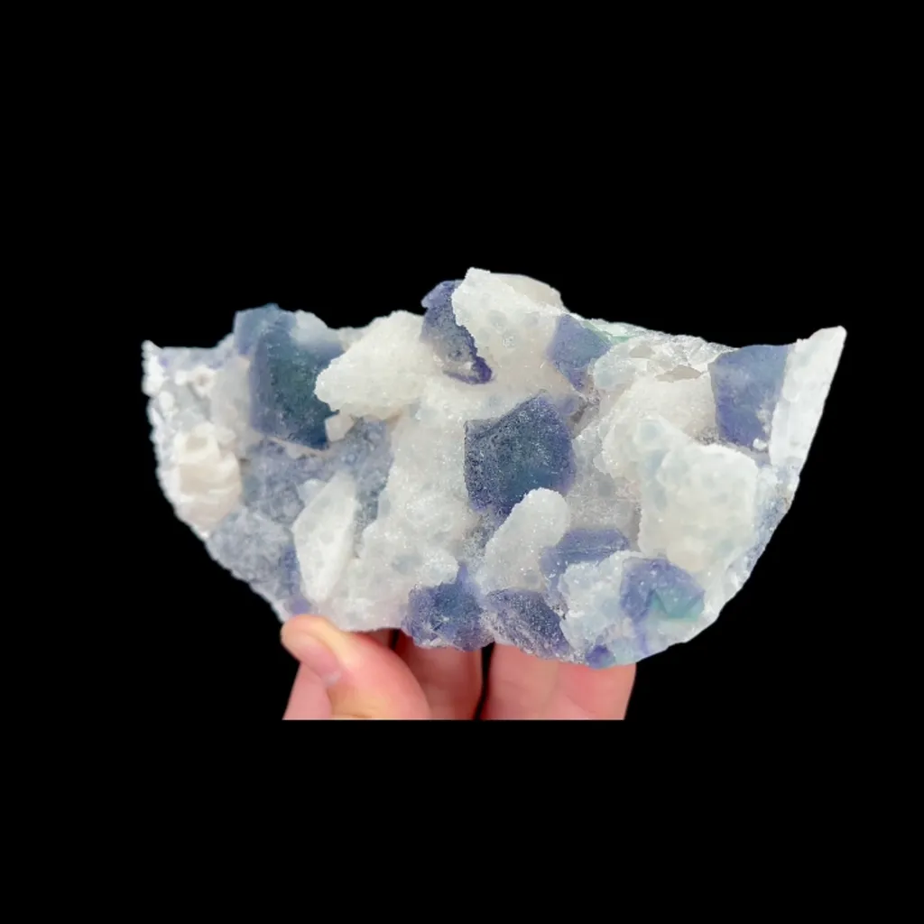 Natural Purple Octahedral Fluorite, Mineral Specimen: Inner Mongolia,China (155*70*35MM) - image 2