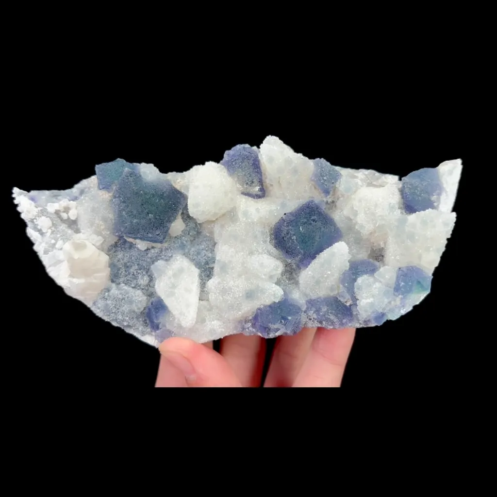 Natural Purple Octahedral Fluorite, Mineral Specimen: Inner Mongolia,China (155*70*35MM) - image 5