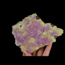 Natural Purple Octahedral Fluorite, Mineral Specimen: Zhejiang,China (150*105*30MM) - image 4
