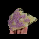 Natural Purple Octahedral Fluorite, Mineral Specimen: Zhejiang,China (150*105*30MM) - image 3