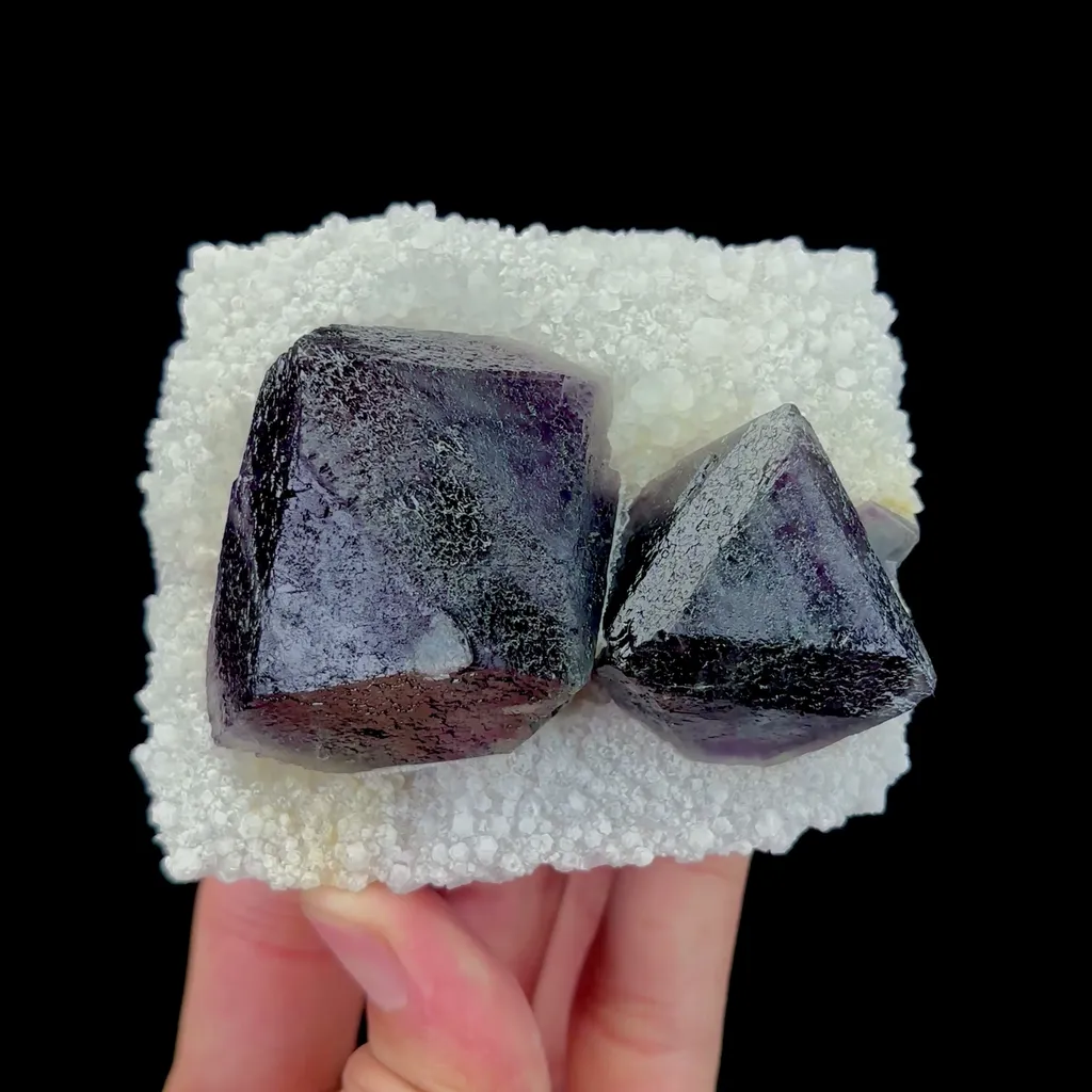 Natural Purple Octahedral Fluorite Mineral Specimen,High Quality Specimen,INNER MONGOLIA,CHINA(80*70*40mm) - image 4