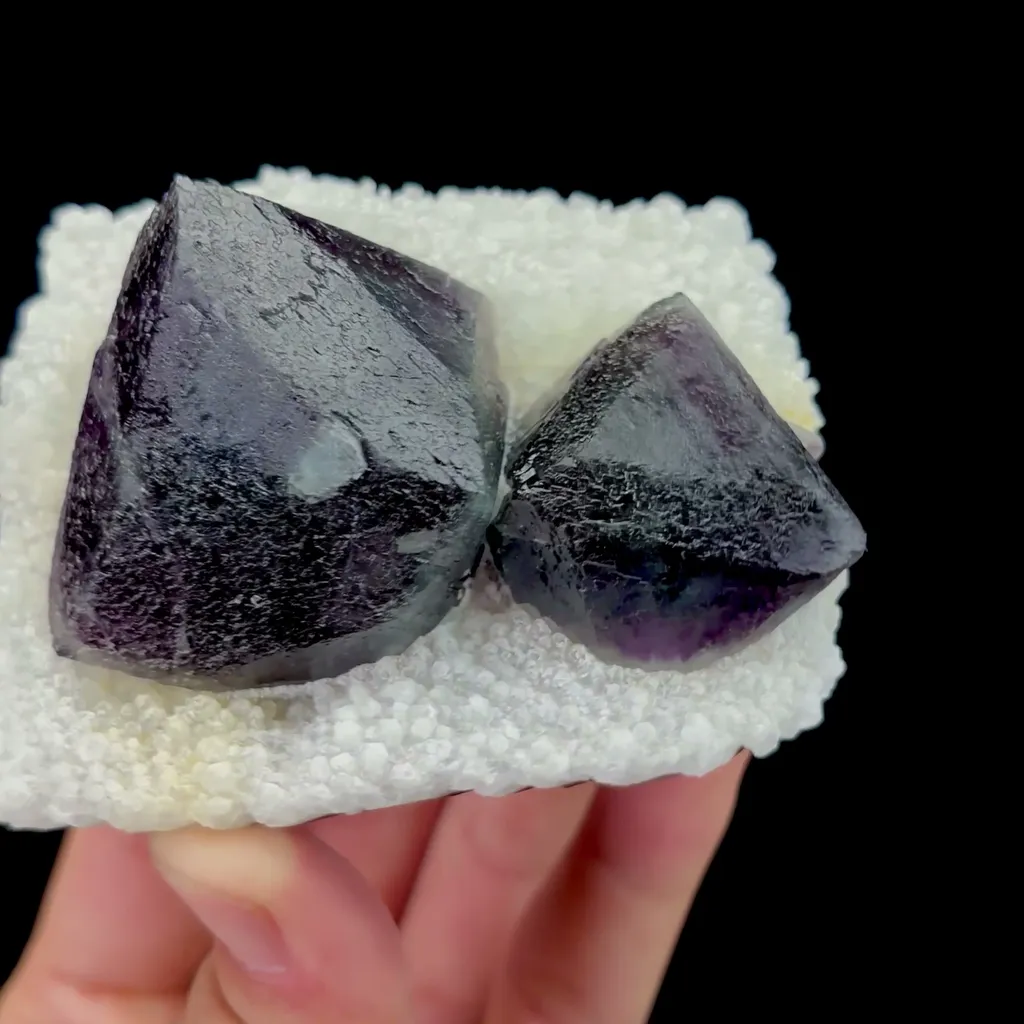 Natural Purple Octahedral Fluorite Mineral Specimen,High Quality Specimen,INNER MONGOLIA,CHINA(80*70*40mm) - image 2