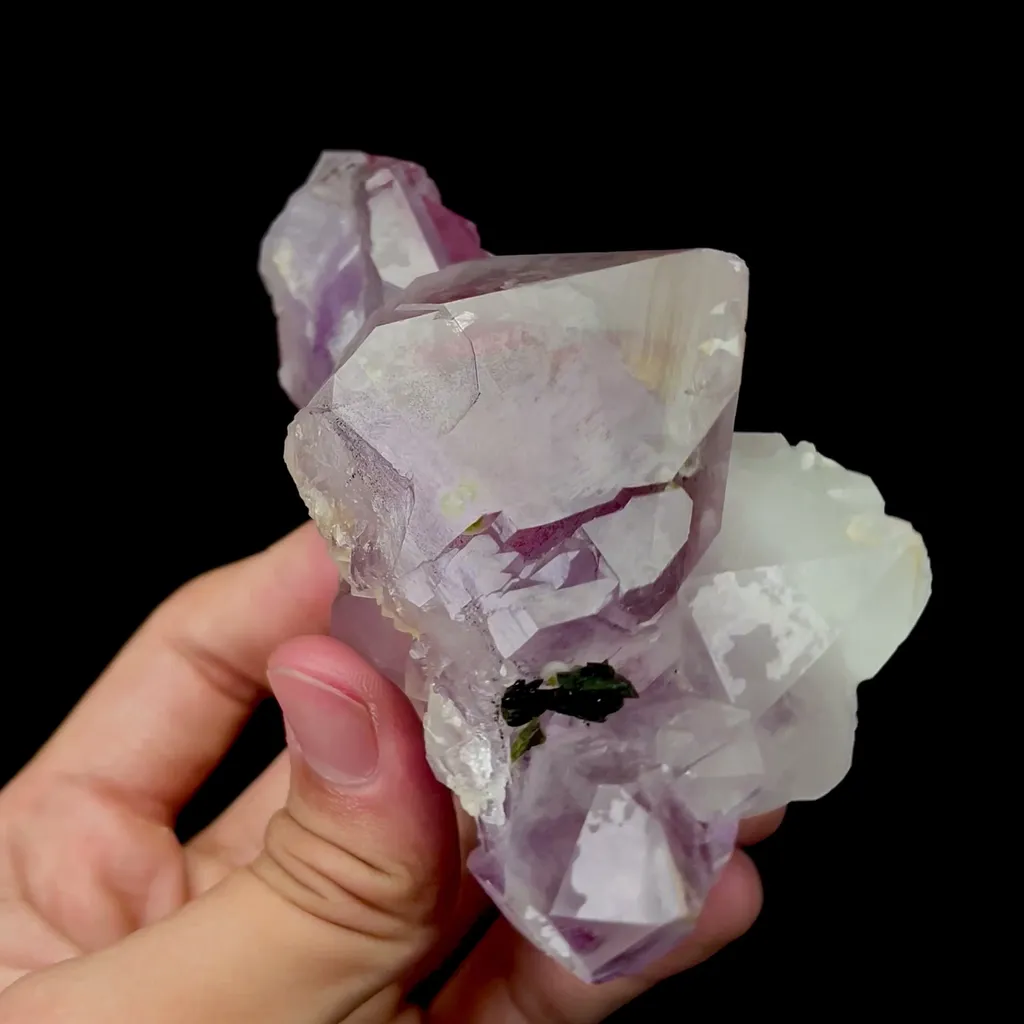 Natural Purple Octahedral Fluorite Mineral Specimen,High Quality Specimen,MEIGU,SICHUAN,CHINA(110*70*45mm) - image 3