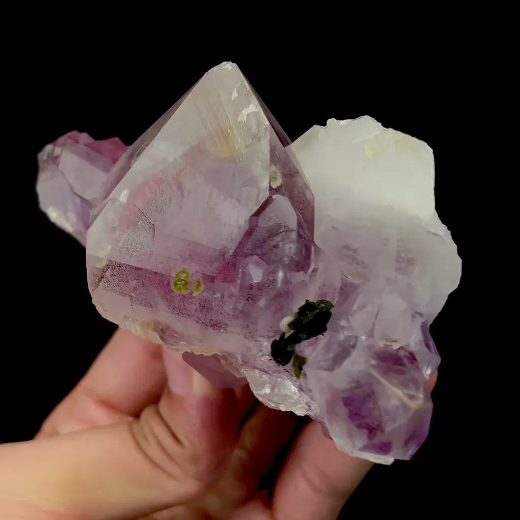 Natural Purple Octahedral Fluorite Mineral Specimen,High Quality Specimen,MEIGU,SICHUAN,CHINA(110*70*45mm) - image 2
