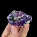 Natural Purple Octahedral Fluorite Mineral Specimen,High Quality Specimen,YAO GANG XIAN,HUNAN,CHINA(54*35*18mm) - image 4