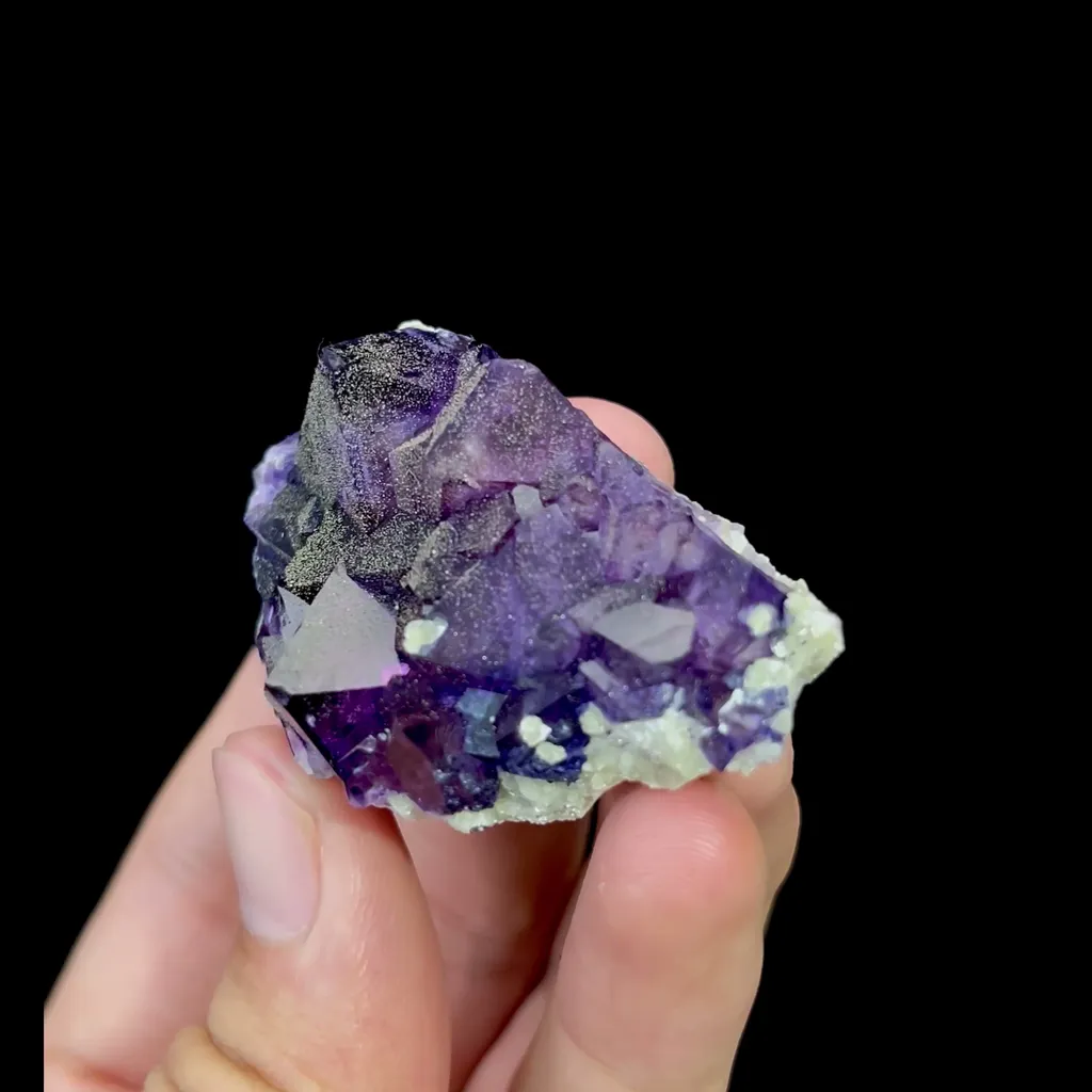 Natural Purple Octahedral Fluorite Mineral Specimen,High Quality Specimen,YAO GANG XIAN,HUNAN,CHINA(54*35*18mm) - image 3