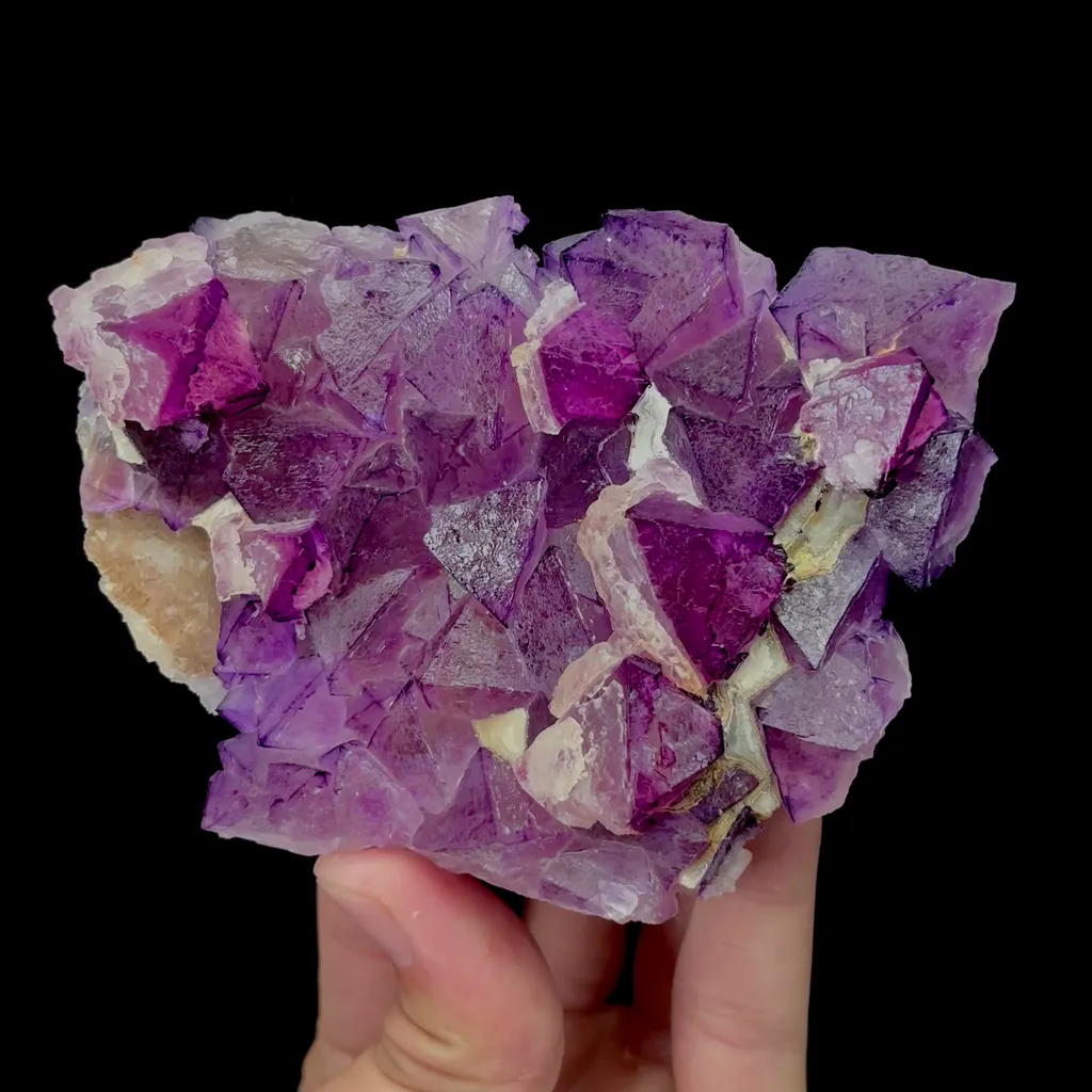 Natural Purple Octahedral Fluorite Mineral Specimen,High Quality Specimen,ZHEJIANG,CHINA(112*80*27mm) - image 4