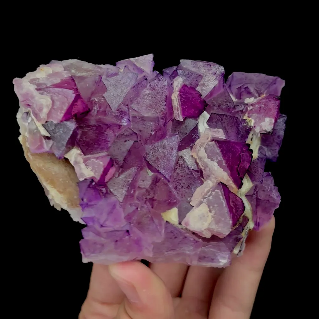 Natural Purple Octahedral Fluorite Mineral Specimen,High Quality Specimen,ZHEJIANG,CHINA(112*80*27mm) - image 2