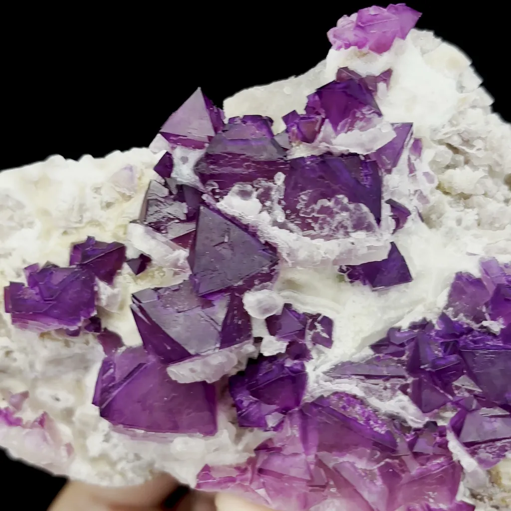 Natural Purple Octahedral Fluorite Mineral Specimen,High Quality Specimen,ZHEJIANG,CHINA(155*95*50mm) - image 3