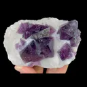 Natural Purple Octahedral Fluorite, Mineral Specimen:Zhejiang,China (115*80*40MM) - image 6