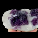 Natural Purple Octahedral Fluorite, Mineral Specimen:Zhejiang,China (115*80*40MM) - image 4