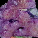 Natural Purple Octahedral Fluorite, Mineral Specimen:Zhejiang,China (125*115*50MM) - image 4