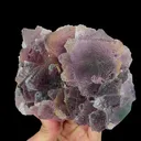 Natural Purple Octahedral Fluorite, Mineral Specimen:Zhejiang,China (145*105*60MM) - image 2