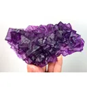 Natural Purple Octahedral Fluorite, Mineral Specimen:Zhejiang,China (160*85*30MM) - image 5