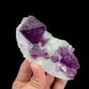 Natural Purple Octahedral Fluorite, Mineral Specimen:Zhejiang,China (45*100*25MM) - image 4