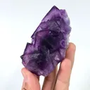 Natural Purple Octahedral Fluorite, Mineral Specimen:Zhejiang,China (80*45*30MM) - image 2