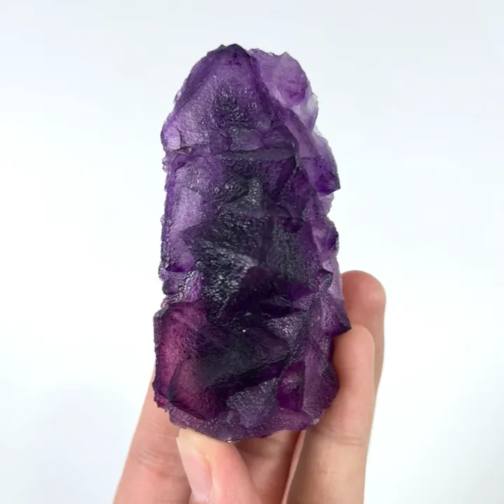 Natural Purple Octahedral Fluorite, Mineral Specimen:Zhejiang,China (80*45*30MM) - image 3