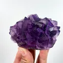 Natural Purple Octahedral Fluorite, Mineral Specimen:Zhejiang,China (85*60*45MM) - image 5