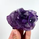 Natural Purple Octahedral Fluorite, Mineral Specimen:Zhejiang,China (85*60*45MM) - image 4