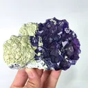 Natural Purple Octahedral Fluorite with Pyrite and Mica, Mineral Specimen: Inner Mongolia,China (110*80*40MM) - image 6