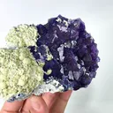 Natural Purple Octahedral Fluorite with Pyrite and Mica, Mineral Specimen: Inner Mongolia,China (110*80*40MM) - image 4